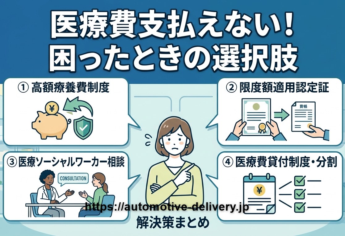 医療費を手持ちがないから払えない！困ったときの選択肢がコチラ